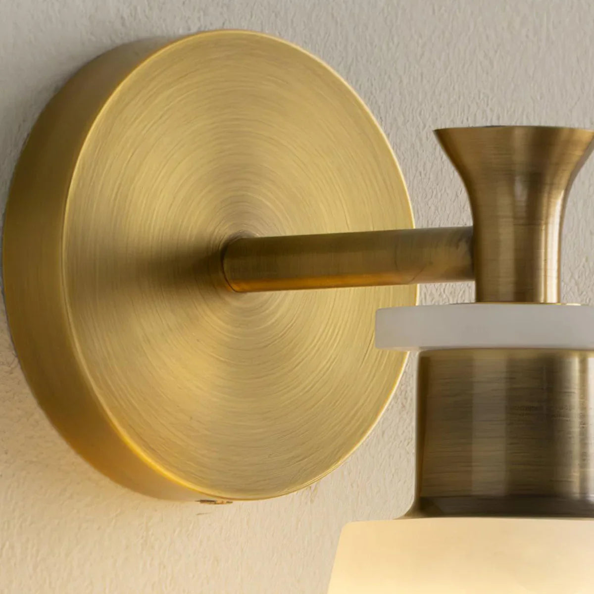 Conical Tapered Alabaster Wall Sconce